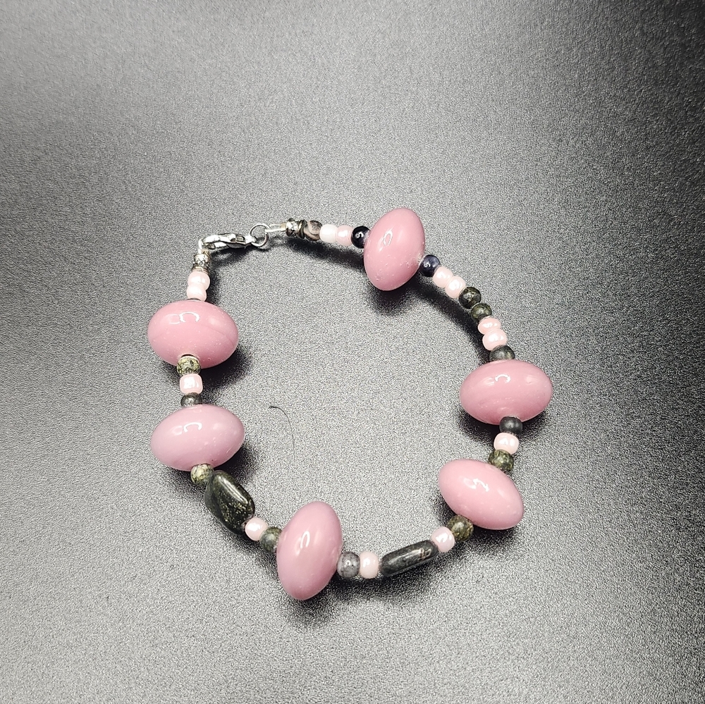 Pink Beaded Bracelet